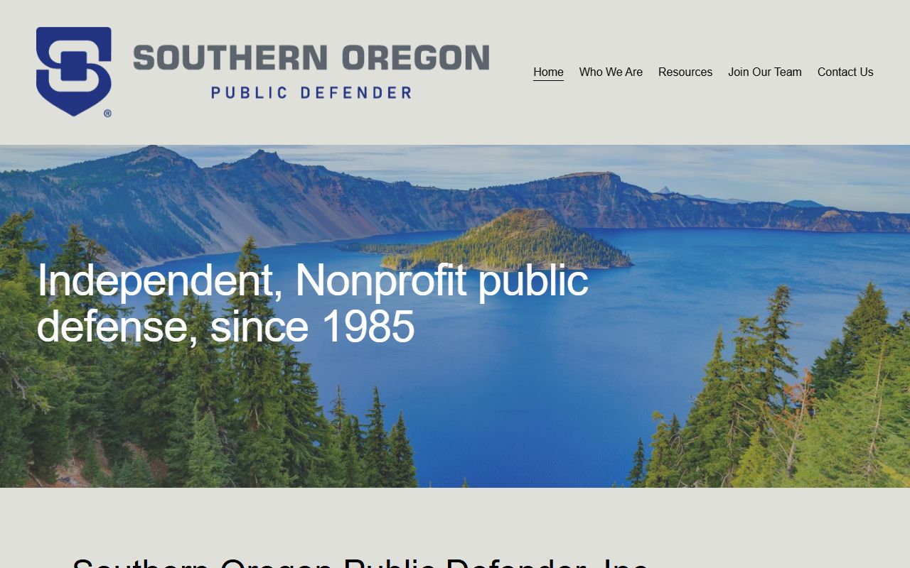 Josephine County criminal court records Southern Oregon Public Defenders