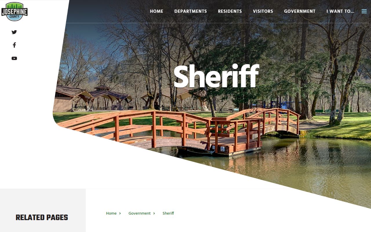 Josephine County Sheriff jail and warrant records office